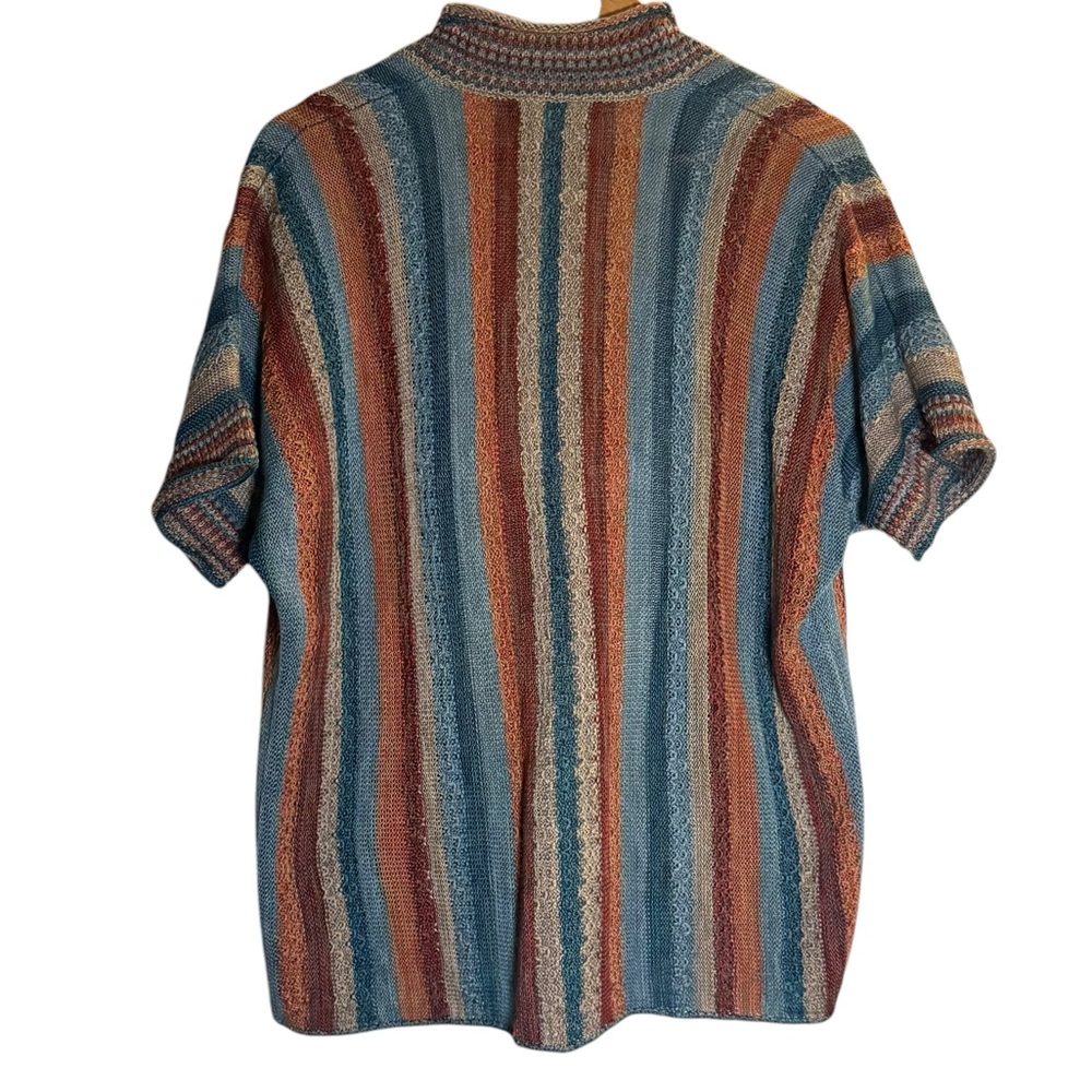 Peruvian Connection Maras Pima Cotton Multicolored Boho Cardigan Womens Size S - Picture 5 of 12